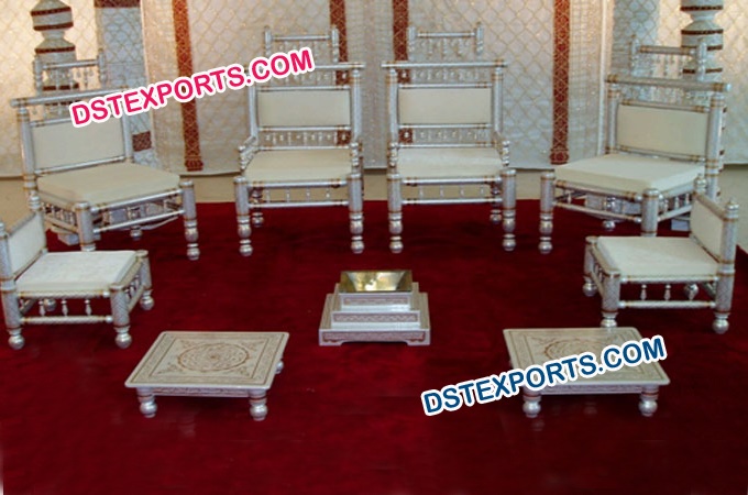 Wedding Mandap Sankheda Chair set