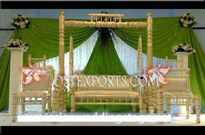 Traditional Indian wedding Stage With Swings