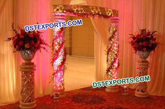 Indian Wedding Fiber Carving welcome Gate