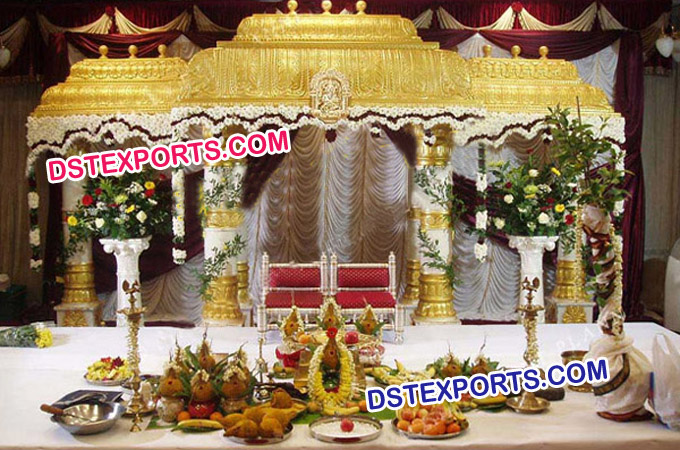 Latest Wedding Golden Temple Mandap