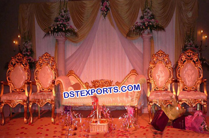 Indian Wedding Golden Furniture