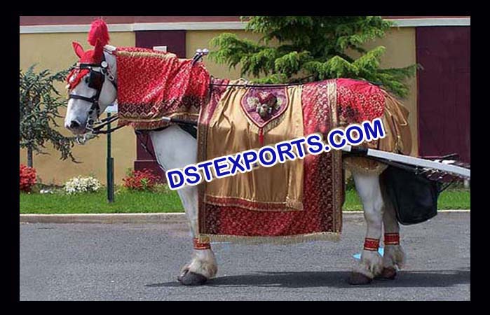 Wedding Red Horse Costume