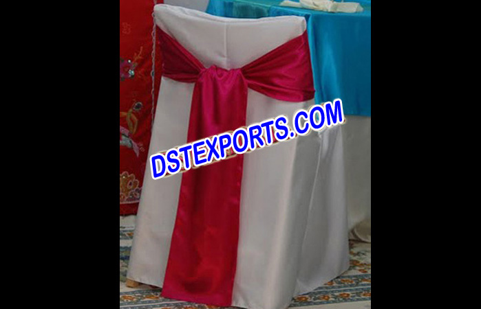 Banquet Lycra Chair Cover With Satin Sashas