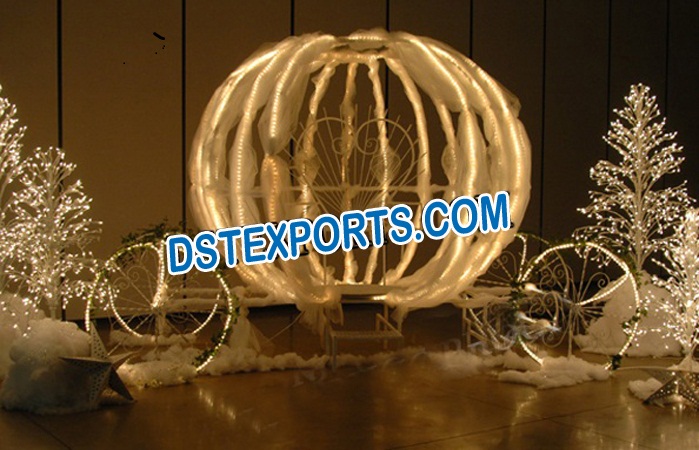 Lighted Fully Cinderella Carriage