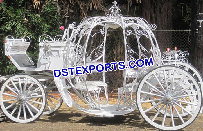 Wedding White Cinderella Carriages