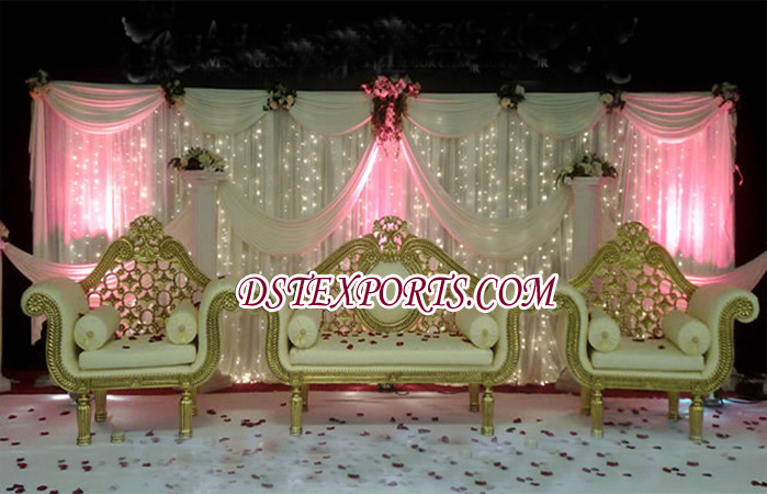 Asian Wedding Gold Elegant Furniture Set