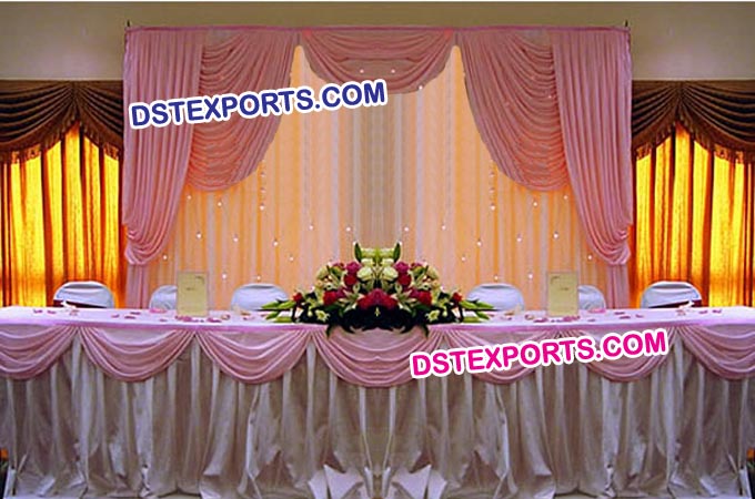 Indian Wedding Lighted Head Table backdrop