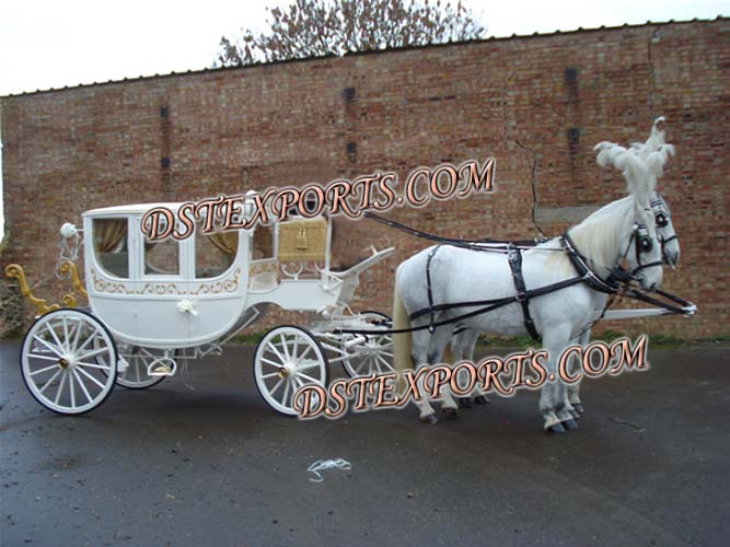 ROYAL WHITE COVERED CARRIAGE