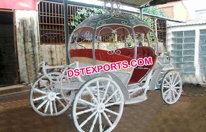 White Crystal Cinderella Carriage