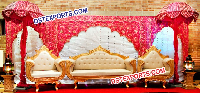 INDIAN WEDDING STAGE DECORS