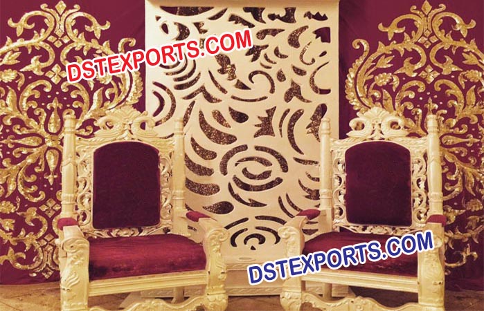 Asian Wedding Stage Chairs Set