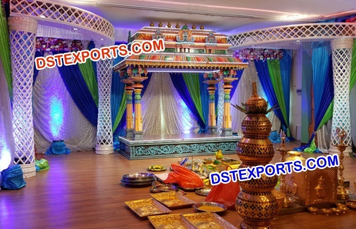 South Indian Wedding Fiber Stage Set