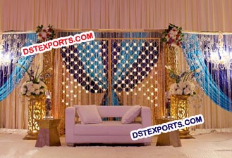 Wedding Stage Candle Wall Backdrop