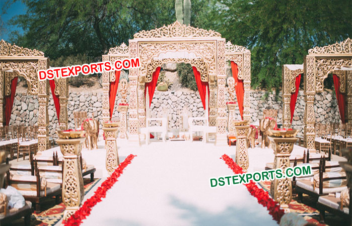 Heavy Carved Filmy Style Mandap