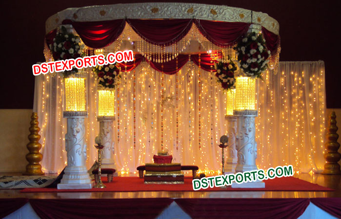 Indian Wedding Fiber Mandap set