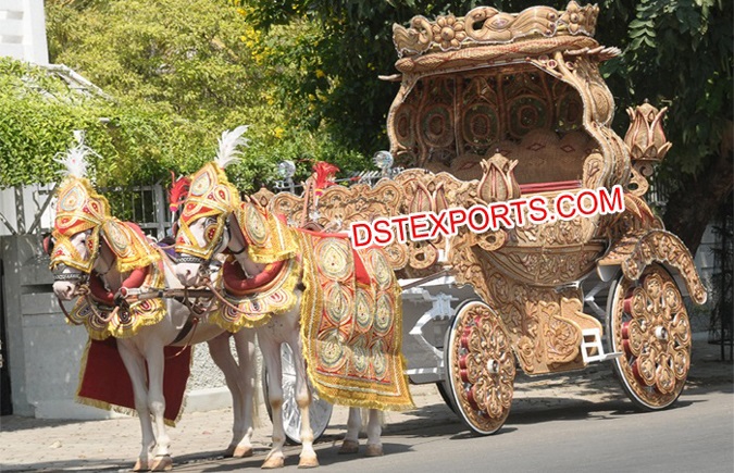 Traditional Indian Wedding Horse Buggy