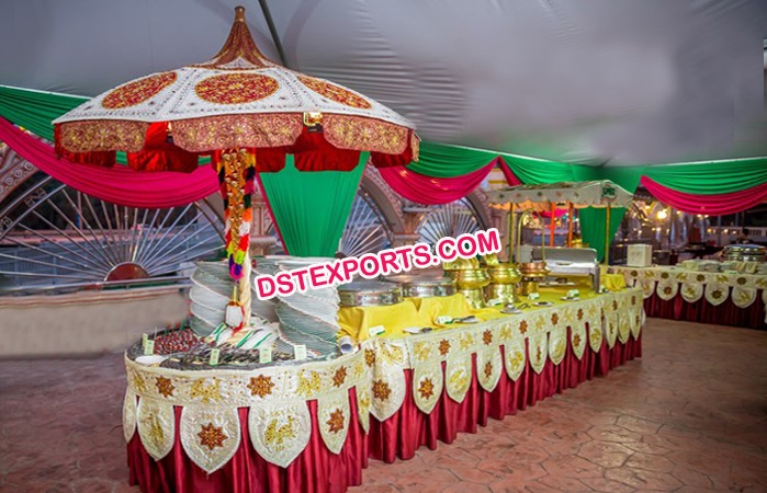 Colorful Wedding Food Stall