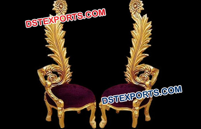 Beautiful Golden Wedding Chairs
