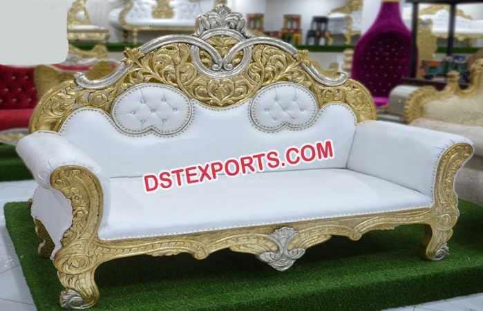 Gold Plated Wedding Sofa Two Seater