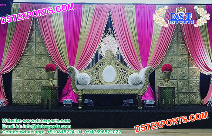 Best Gold and Pink Combination Stage Set