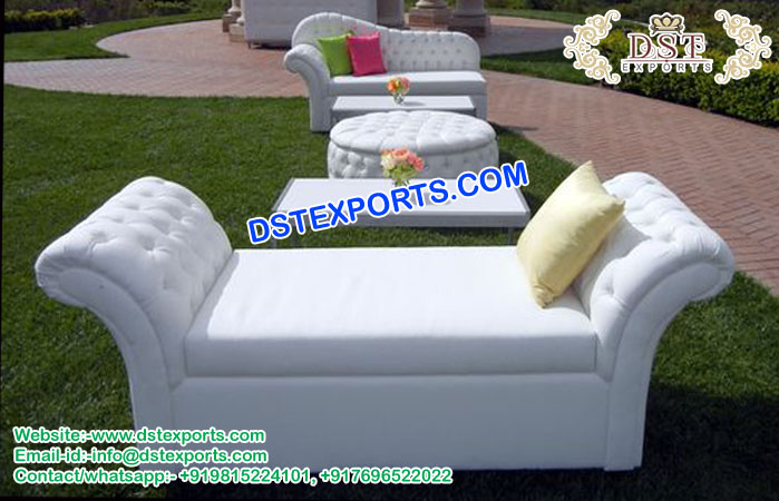 Lounge Outdoor Wedding Leather Furniture Set