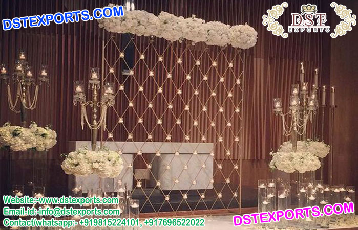 Wedding Stage Candle Wall Decoration England