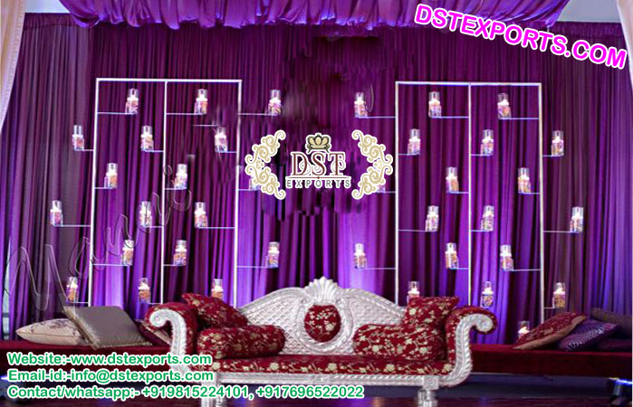 Wedding Stage Metal Candle Wall Russia