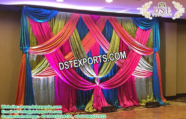 Stunning Criss-Cross Style Backdrop Curtains