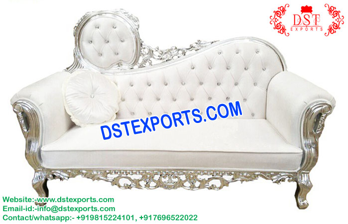 White Crystal Fitted Italian Sofa Set