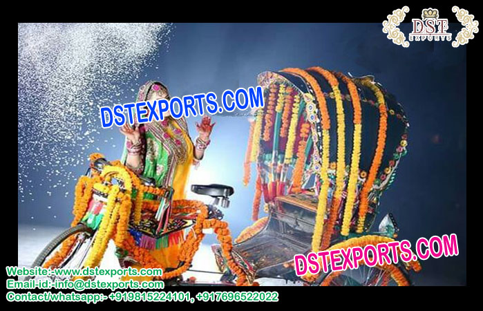 Wedding Rickshaw for Desi Style Bridal Entry