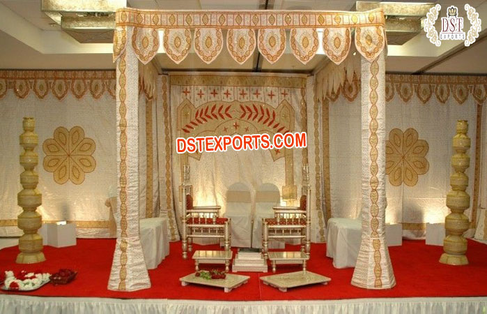 Low Price Indian Wedding Fabric Mandap