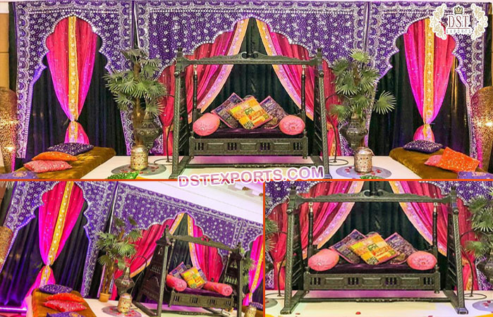 Arabian Nights Theme Wedding Colourful Backdrop