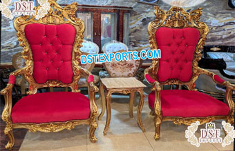 Royal Wedding Bridal Princess Throne Chairs