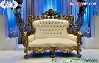 Exclusive Wedding Roka Ceremony Stage Couch