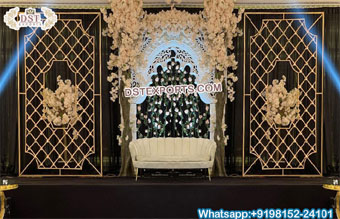 Romantic Wedding Metal Candle Wall Backdrop Stands