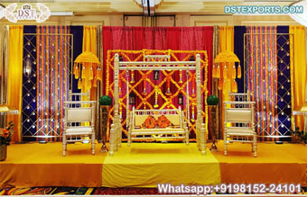 Mughal Theme Wedding Bangle Ceremony Event Stage