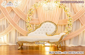 Stylish French Design Chaise for Wedding Stage