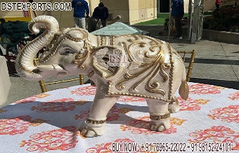 Hindu Wedding Table Decoration FRP Elephants