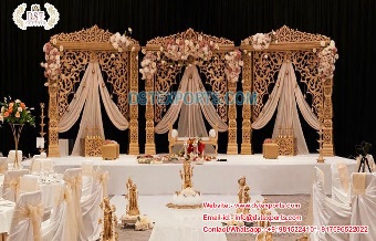 Hindu Wedding Jodha Akbar Theme Stage Setup