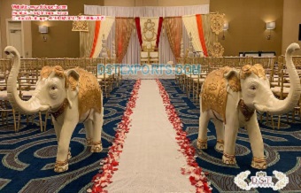 Incredible Indian Wedding Elephants Entrance Decor
