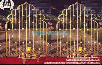 Wedding Gold Metal Candle Wall Backdrop Stand