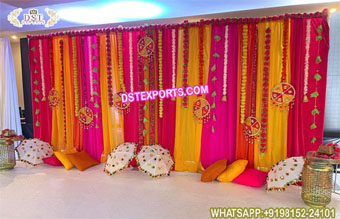 Colorful Wedding Vatna Ceremony Stage Decoration