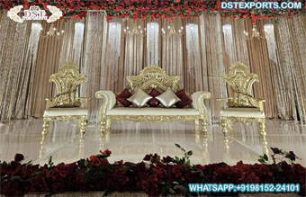Lovely Asian Wedding Stage Couple Sofa Set