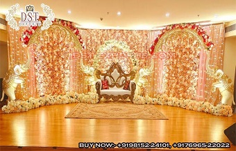 Unique Style Elephant Decor  Wedding Stage