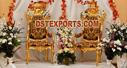 Wedding New Designer Golden Chair