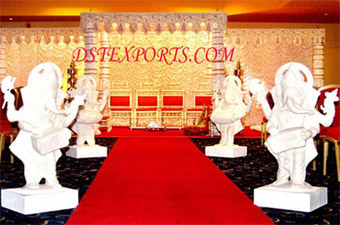 Indian Wedding Welcome Musical  Ganesha Statues