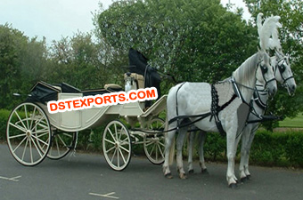Latest Indian Wedding Ivory Horse Down Carriages