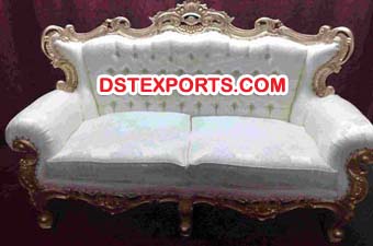 Latest Indian Wedding wooden Two Seater Sofa