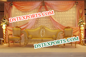 Designer Golden Wedding Furniture