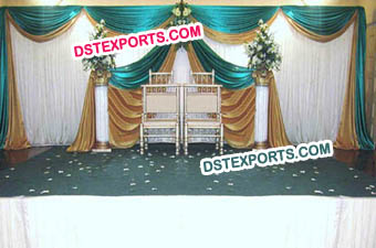 Indian Wedding Stylish Stage Backdrop
